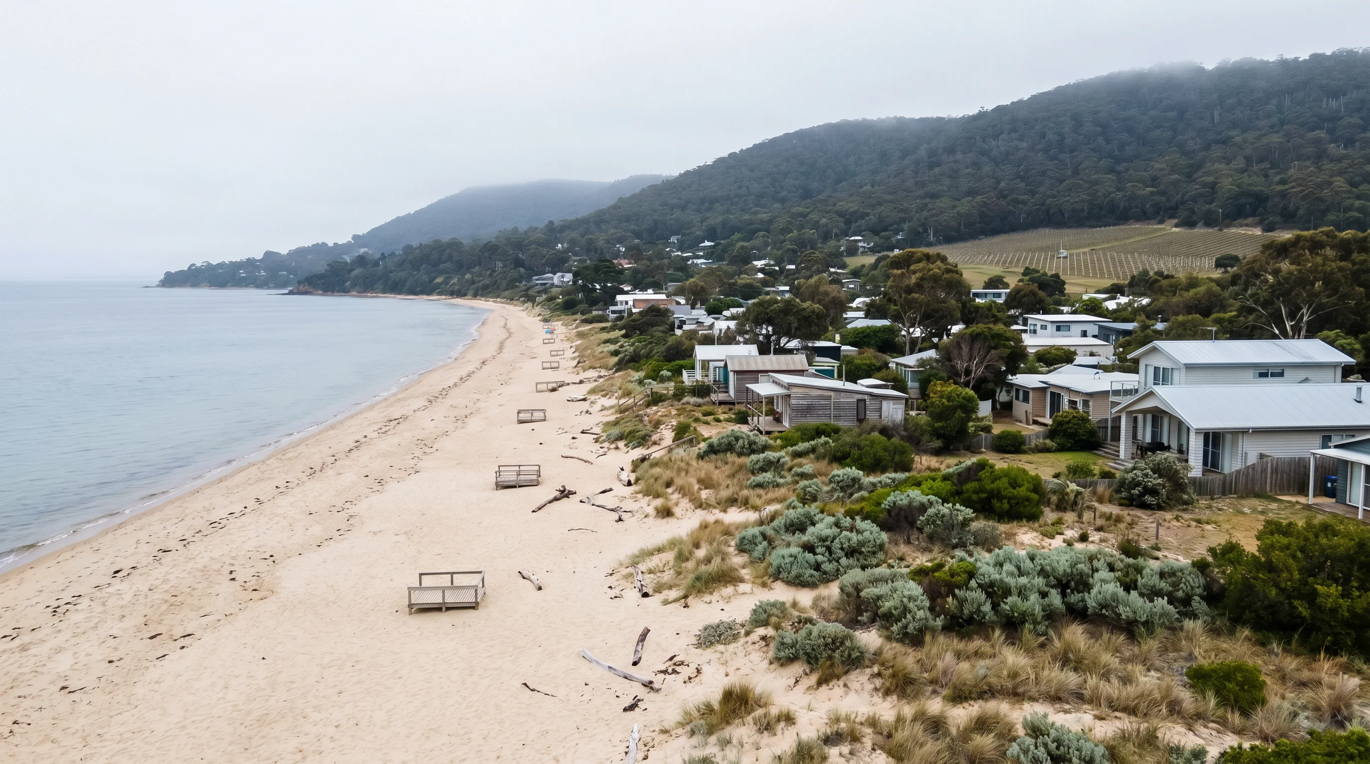 A street scene in Dromana on the Mornington Peninsula